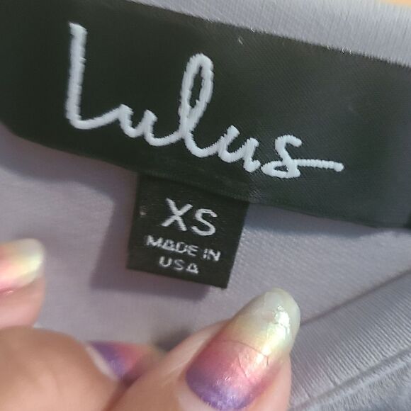 Lulu's Status Update Light Grey Shift Dress - Picture 6 of 6